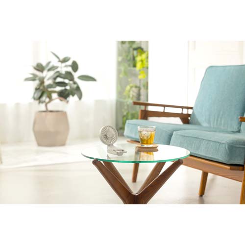 リズム ハンディファン Silky Wind Mobile 3.2 ライトグレー 9ZF040RH08