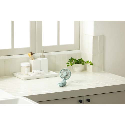 リズム ハンディファン Silky Wind Mobile 3.2 水色 9ZF040RH04