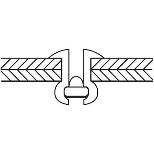エビ ブラインドリベット(ステンレス/スティール製) 4-2(1000本入) 箱