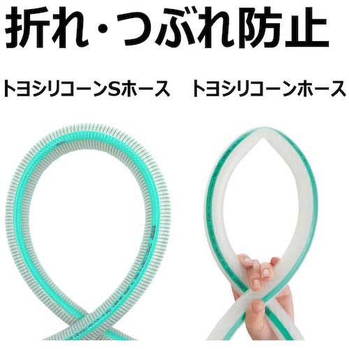 トヨックス 耐熱・食品用耐圧ホース トヨシリコーンSホース 内径32mm×外径43.5mm 長さ10m TSIS-32-10