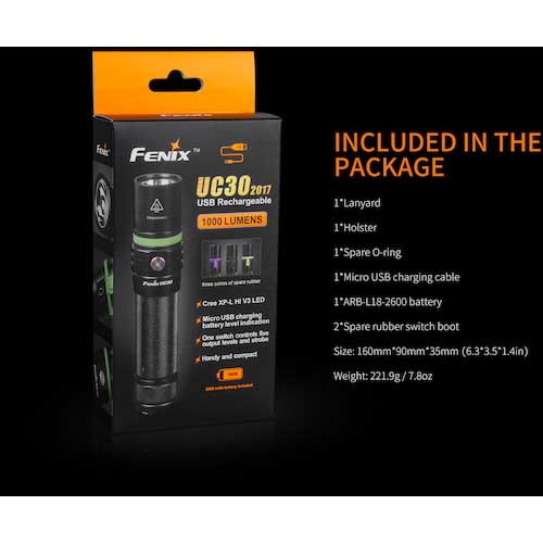 FENIX 充電式LEDライト UC30 2017 UC302017の通販｜現場市場
