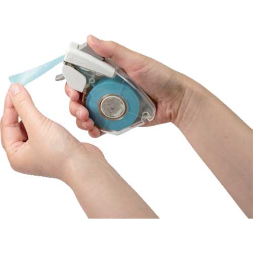 ニチバン テープカッター プッシュカット 詰替え用マスキングテープ 青色 MT-15PS