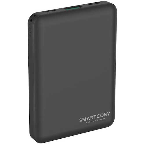 【廃番】CIO クレジットカードサイズの急速充電モバイルバッテリー 8000mAh ブラック SMARTCOBY8000-BK