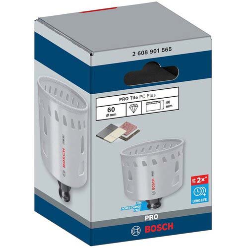 ボッシュ 磁器タイル用乾式ダイヤモンドホールソー 60mm 2608901565