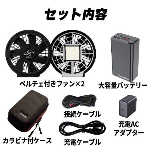 【2025年最新モデル】Cross-fan クロスファン ペルチェ付空調ファン Ex40 スターターキット SKT-CS40