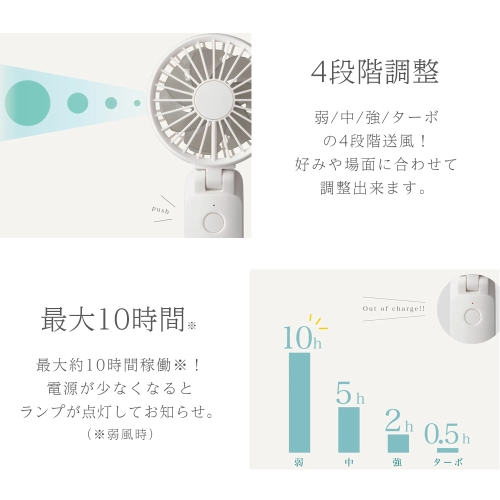 【廃番】【2024年度完売】リズム ハンディファン 9ZF036RH