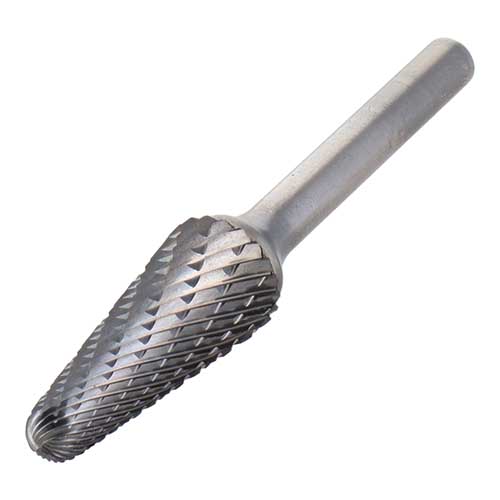 【廃番】BURFLEX 超硬ロータリーバー 円錐先丸型 12.75mm TL-1332