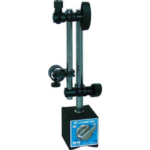 KANETEC マグネットスタンド(支柱タイプ) マグネットベース 微動調整付 吸着力800N MB-BV