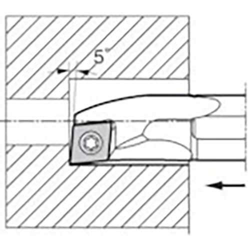 京セラ 内径・奥端面加工用超硬防振バー C/E-SCLC-A(N) S10L-SCLCL06