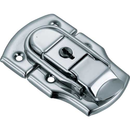 TRUSCO パッチン錠 鍵付タイプ・スチール製 (2個入) L-12