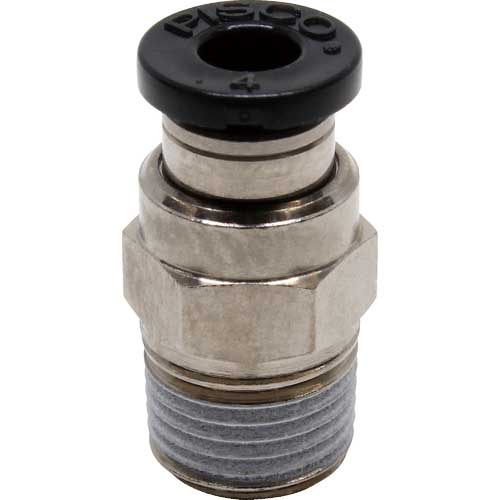 PISCO チューブフィッティング ストレート 適合外径4mm 接続口径R1/8 PC4-01