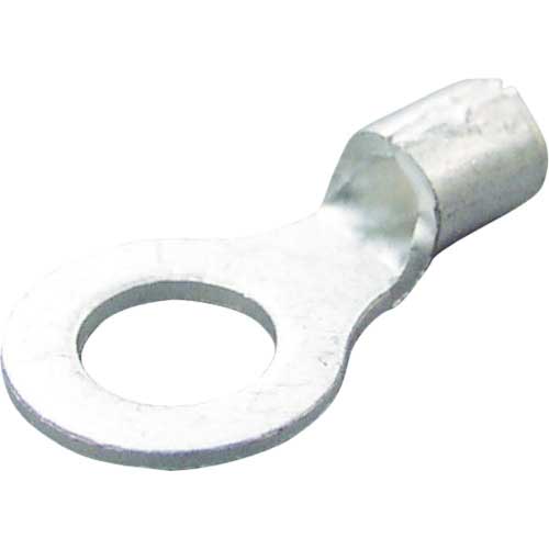 ニチフ 裸圧着端子 R形(100P)より線0.25〜1.65 外寸8 R 1.25-4