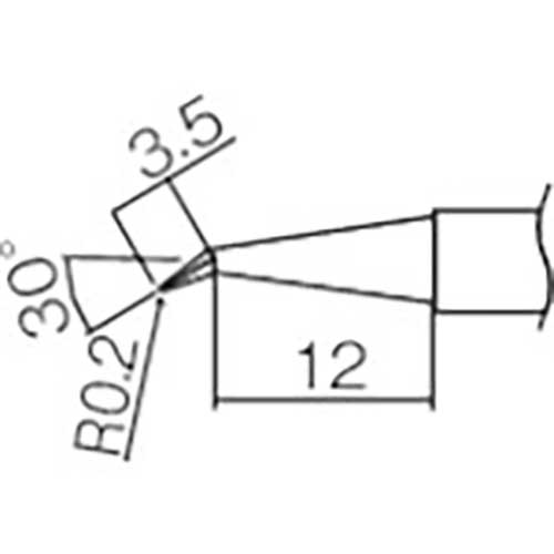 白光 こて先1L型 350℃(品番:T38-03L1)『3155863』：セルフメイド+stbp