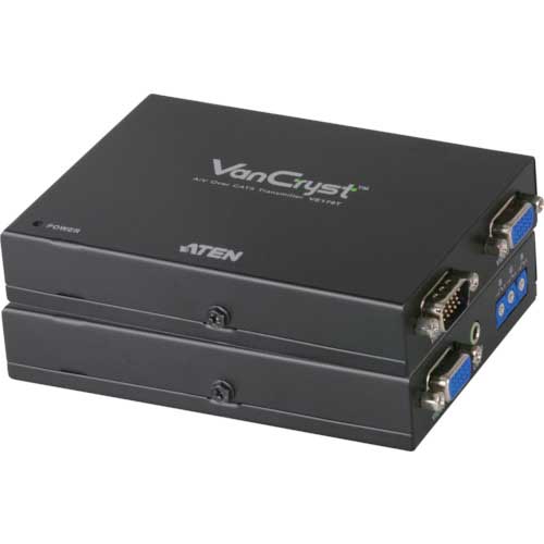 ATEN ビデオ延長器 VGA / Cat5 / スキュー調整対応 VE170Q