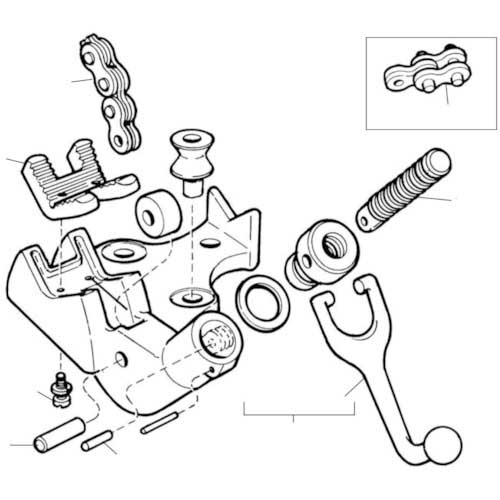 RIDGID E-3172-X ハンドルアッセン F/BC-610 41125