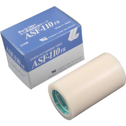 チューコーフロー フッ素樹脂フィルム粘着テープ ASFー110FR 0.13t×100w×10m ASF110FR-13X100の通販｜現場市場