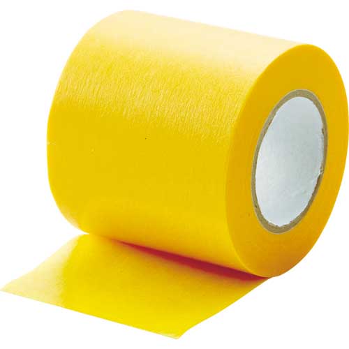 TRUSCO 建築塗装用マスキングテープ 幅50mm長さ18m 2巻入 イエロー MTA-5018-2-Y