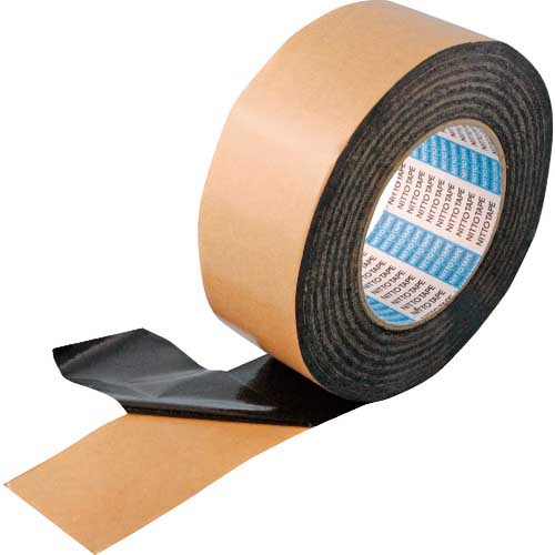 【廃番】日東 防水気密テープ No.690 50mm×20m 両面 ブラック NO690-50