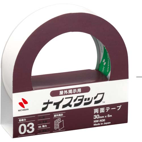 ニチバン 両面テープ ナイスタック屋外用 NW-N30 30mmX5m