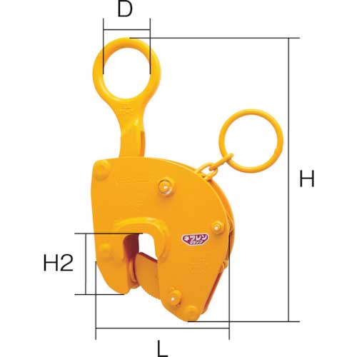 ネツレン V-25ELC型 1TON 竪吊クランプ A2023の通販｜現場市場