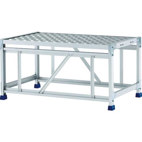 アルインコ 作業台（天板縞板タイプ）１段 天板寸法１０００