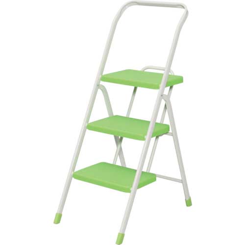 アイリスオーヤマ 202000 折りたたみステップ OSU-3 ライトグリーン OSU-3-LGR