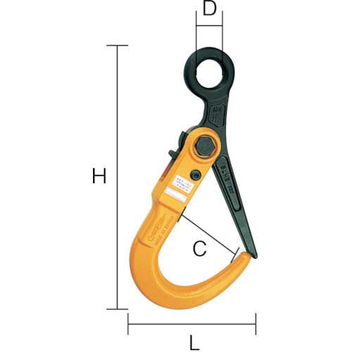 スーパー スーパーロックフック 容量：1ton 全長：298mm SLH1Nの通販