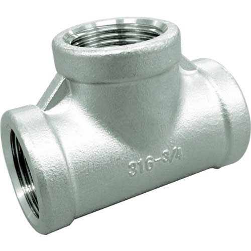 FLOBAL ねじ込み管継手 チーズ(ステンレス14A) 04115606 呼び径(A)25/呼び径(B)1 VT-S14-08