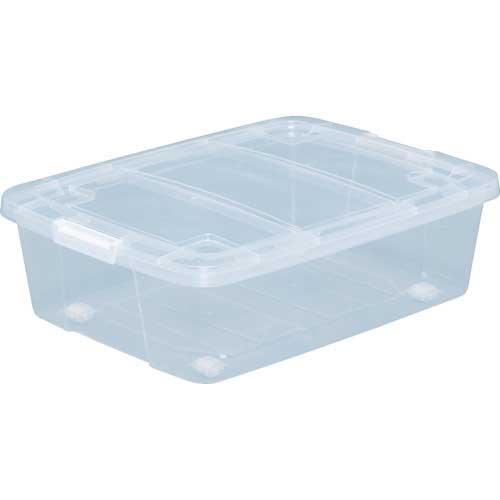 アイリスオーヤマ 226582 クローゼットキャリー (1個入) 300×420×140 クリア/ホワイト AA-530S