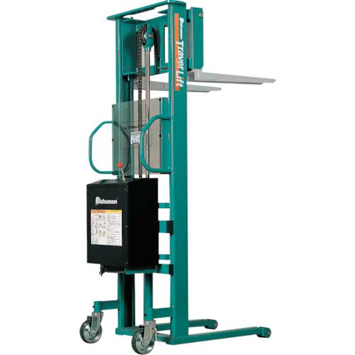 Bishamon フォーク式リフター トラバーリフト(バッテリー上昇式) 均等荷重800kg 充電時間約7時間 フォーク寸法1000×125mm ストローク1500mm ST80E-WW
