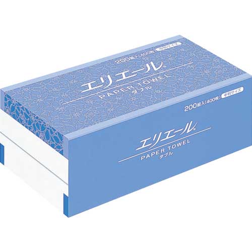 エリエール ペーパータオル ダブル 中判 200組×30パックの通販｜現場市場