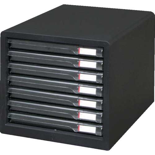 アイリスオーヤマ 245971 レターケース浅型7段 265×350×258 ダークグレー L-7SR-DGY