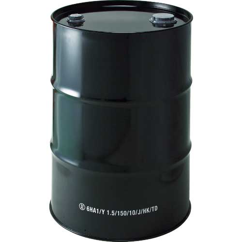 コダマ ドラム缶 ケミカルドラム クローズドラムタイプ ブラック 203L PS-200-AW