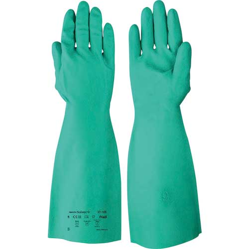 Ansell 耐油・耐薬品ニトリル厚手手袋 アルファテック ソルベックス 37-165 Lサイズ 37-165-9