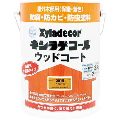 KANSAI 水性XDウッドコートS スプルース 3.4L 00097670470000の通販