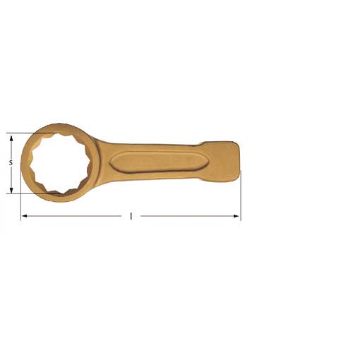 Ampcoスイス 防爆打撃めがねレンチ 二面幅寸法36mm AH0036Bの通販