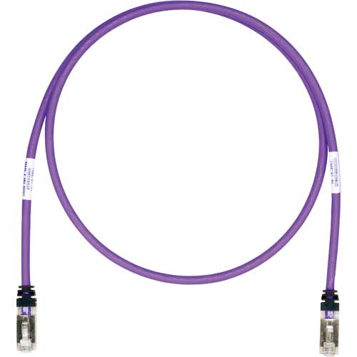 パンドウイット CAT6A/CAT6 シールドパッチコード 14m 紫 STP6X14MVLの