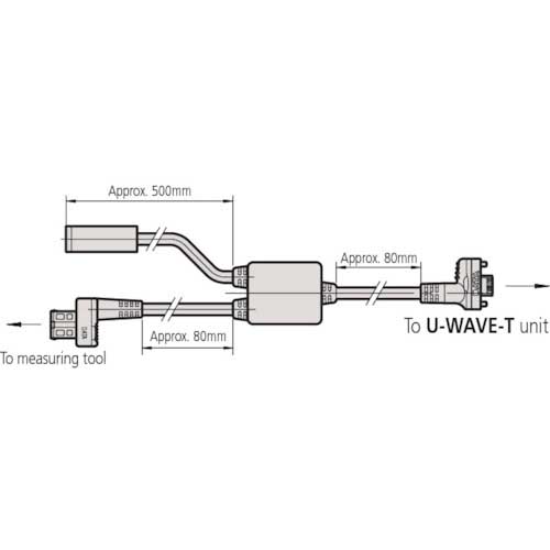 ミツトヨ フットスイッチ用接続ケーブルタイプA(02AZE140A) 02AZE140A