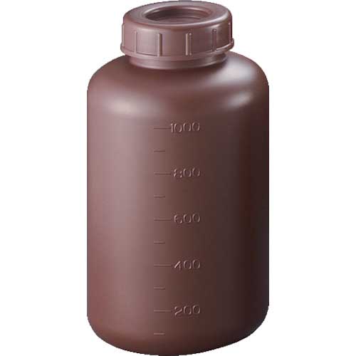 サンプラ PE広口遮光瓶 1L (50個入) 02913Cの通販｜現場市場