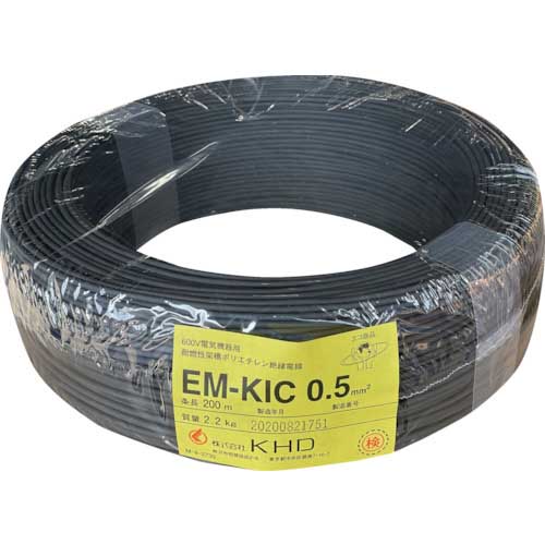 KHD EM-KIC1.25 黒 200m EMKIC1.25SQ-05-200Mの通販｜現場市場