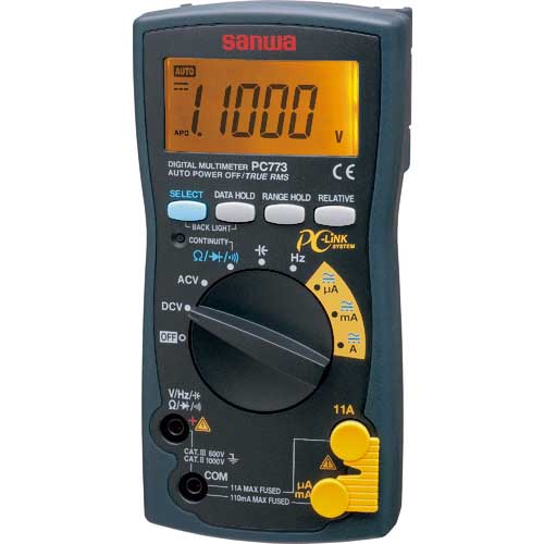 SANWA デジタルマルチメータ パソコン接続型 PC773