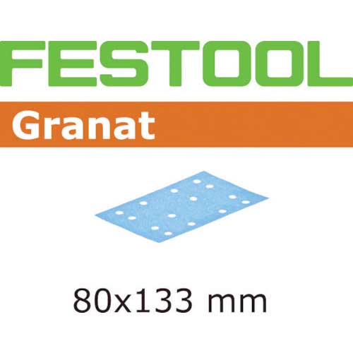 FESTOOL サンドペーパー GR 80x133 P80 50枚入り(497119) 00523678の