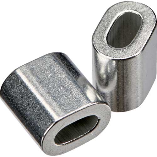 TRUSCO ワイヤロープ用ステンレススリーブ(2個入)2.0パイ用 SRB20S