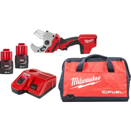 milwaukee 【トラスコ限定セット】M12 PVCカッター 3.0Ah×2キット キャリーバッグ付き C12 PPC-302B JP