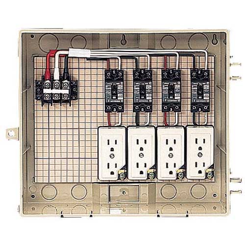 未来工業 屋外電力用仮設ボックス 13-4CTBTの通販｜現場市場