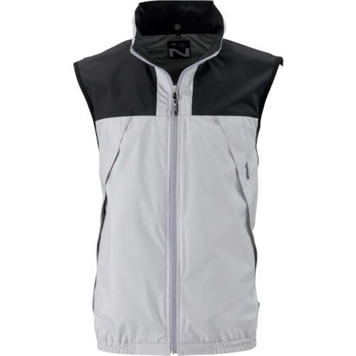 NSP NC-1122 Nクールウェア ベスト 上部ファン(服 3L) シルバー・チタン・タチエリ 8213388