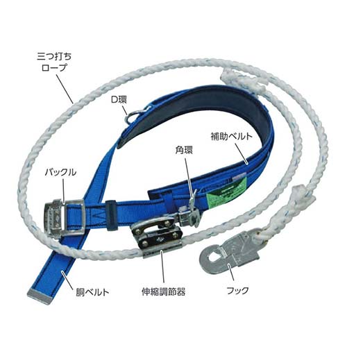 藤井電工 ツヨロン 柱上作業用ポジショニング器具 WP-FC-11-BL-M-BP