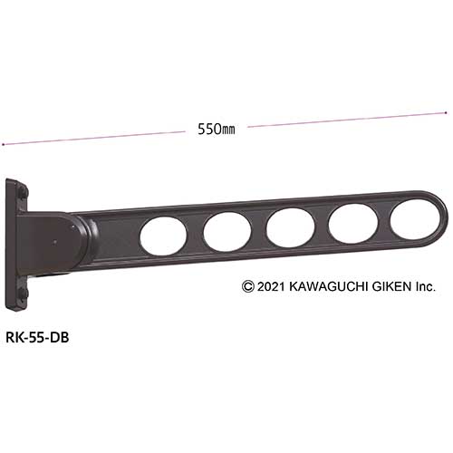 川口技研 ホスクリーン 窓壁用物干し RK-55型 2本セット RK-55