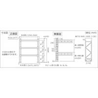 TRUSCO パレットラック 2トン W2300×D900×H4000 3段 単体 2D-40L23-09